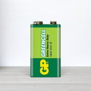 Батарейка, сольова, GP Greencell, 6F22, крона, 9V